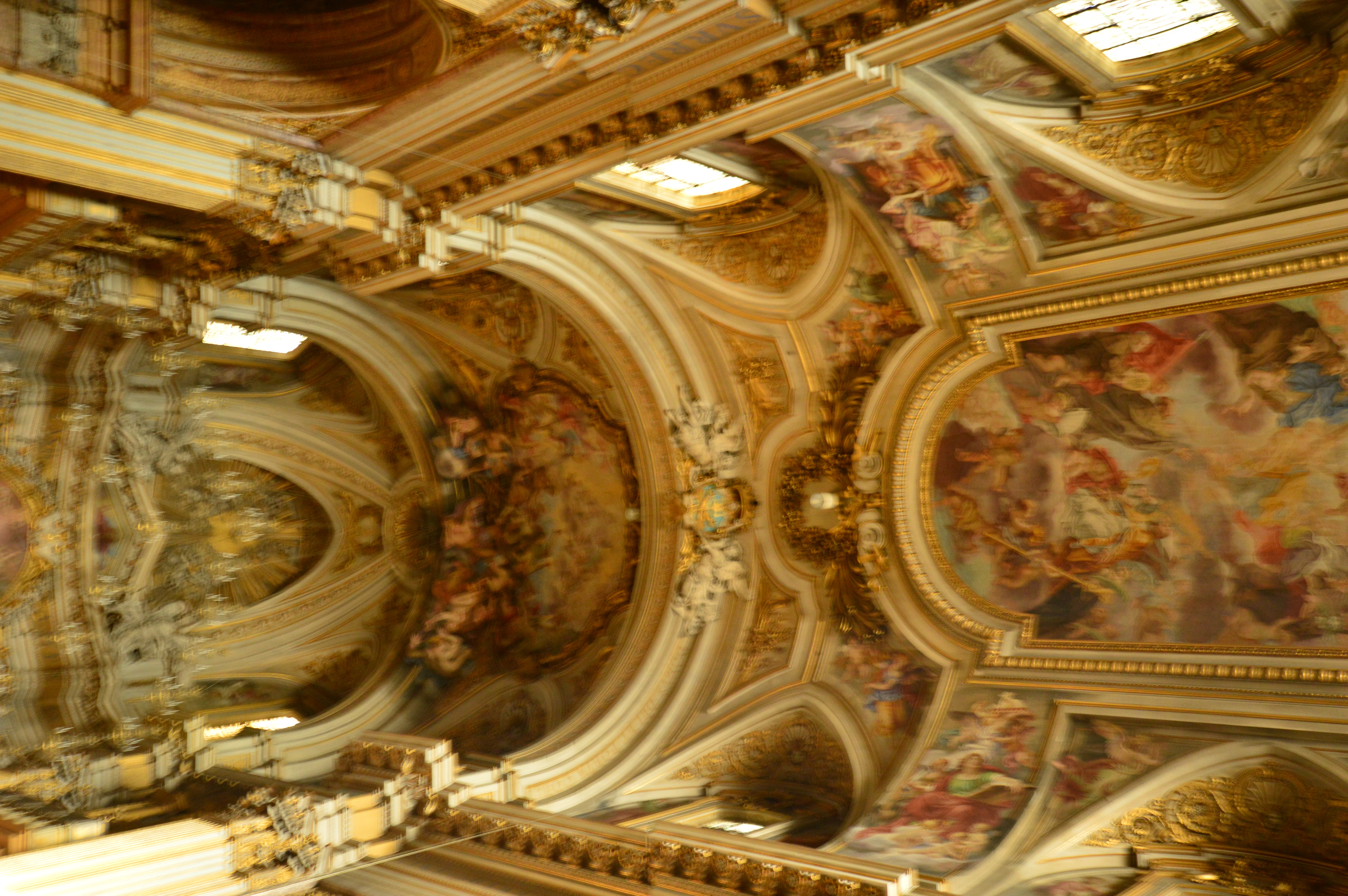 ornately decorated ceiling