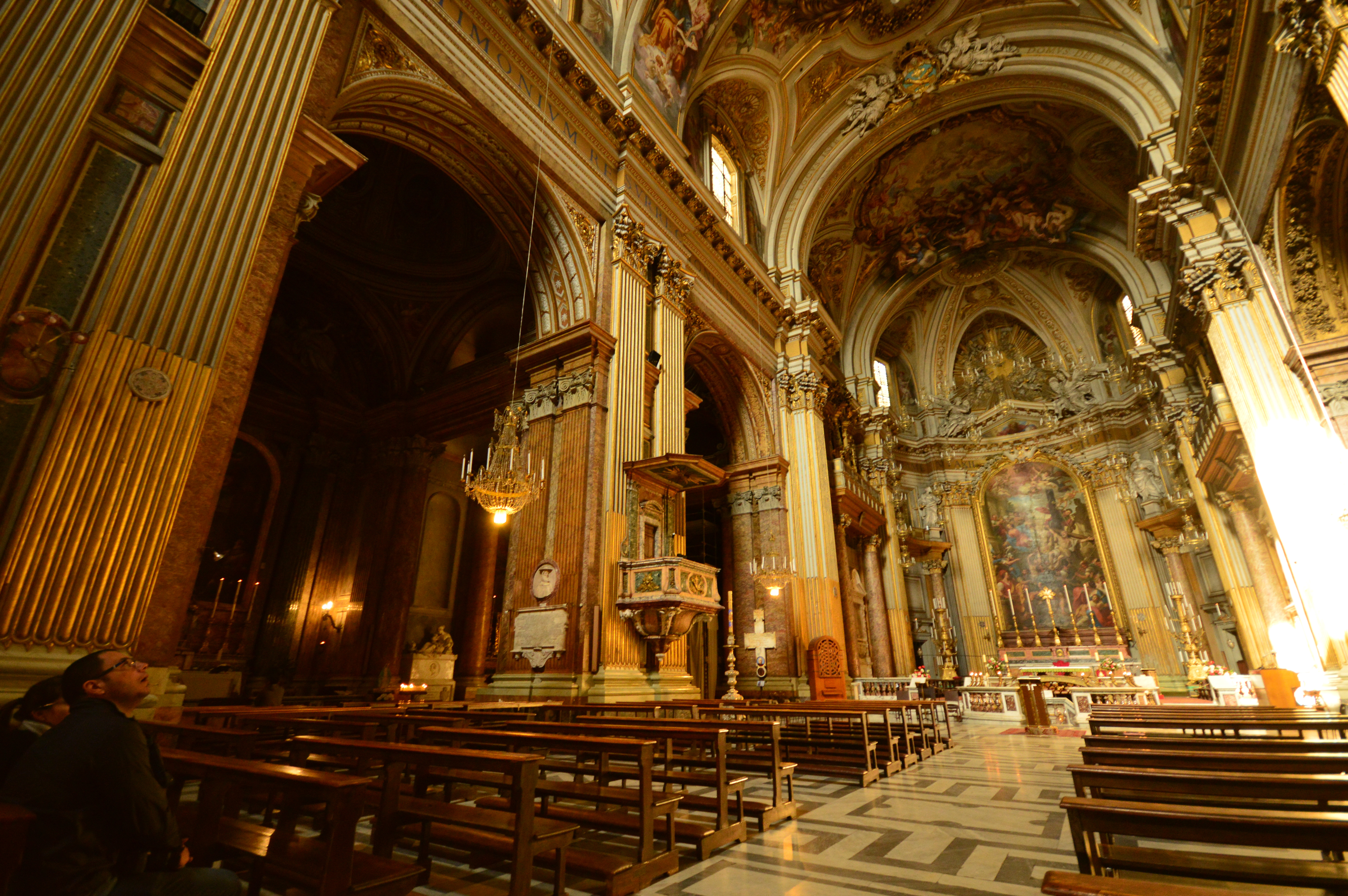 interior of a grand, ornate church