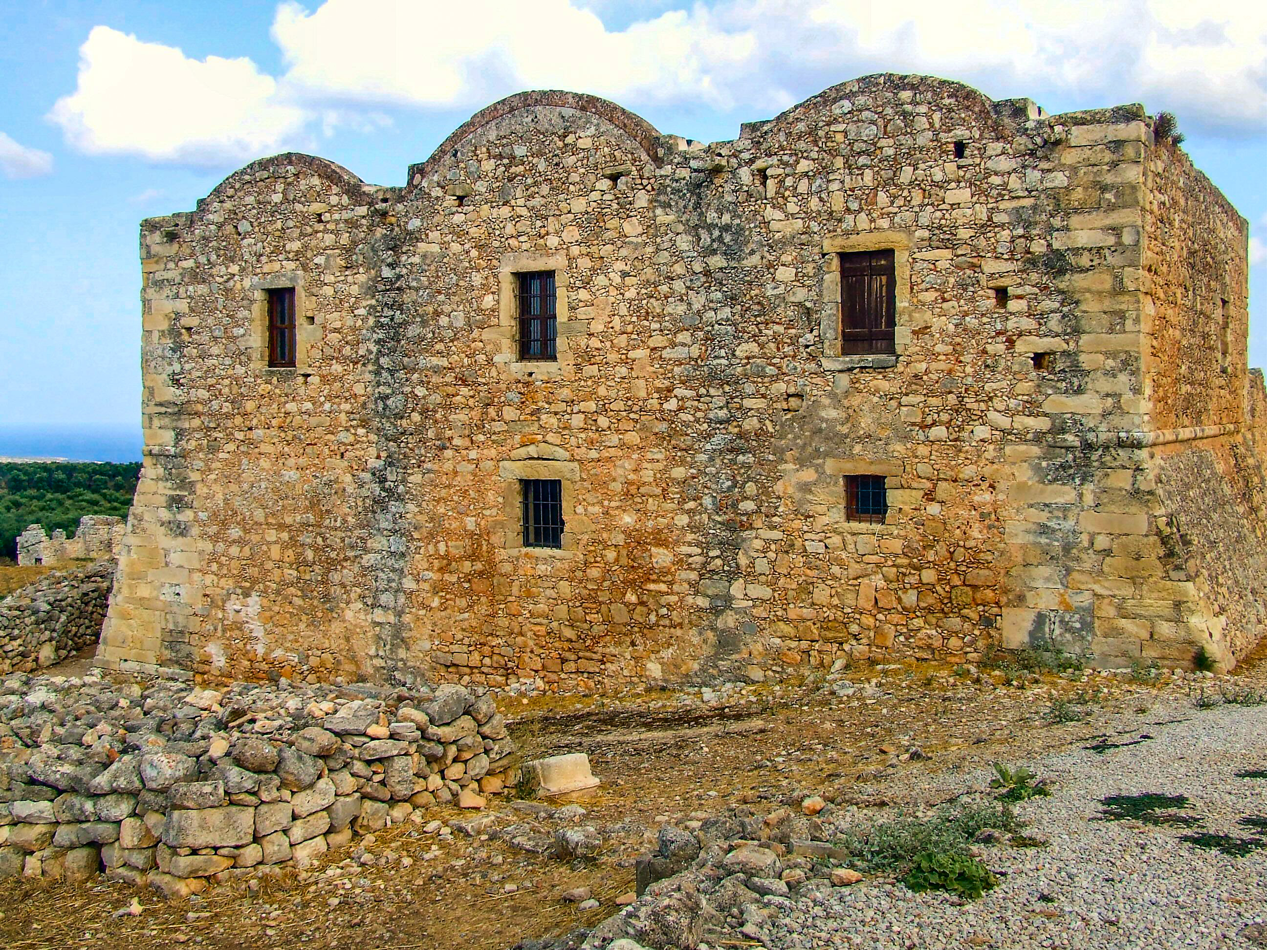 thick walls and small windows