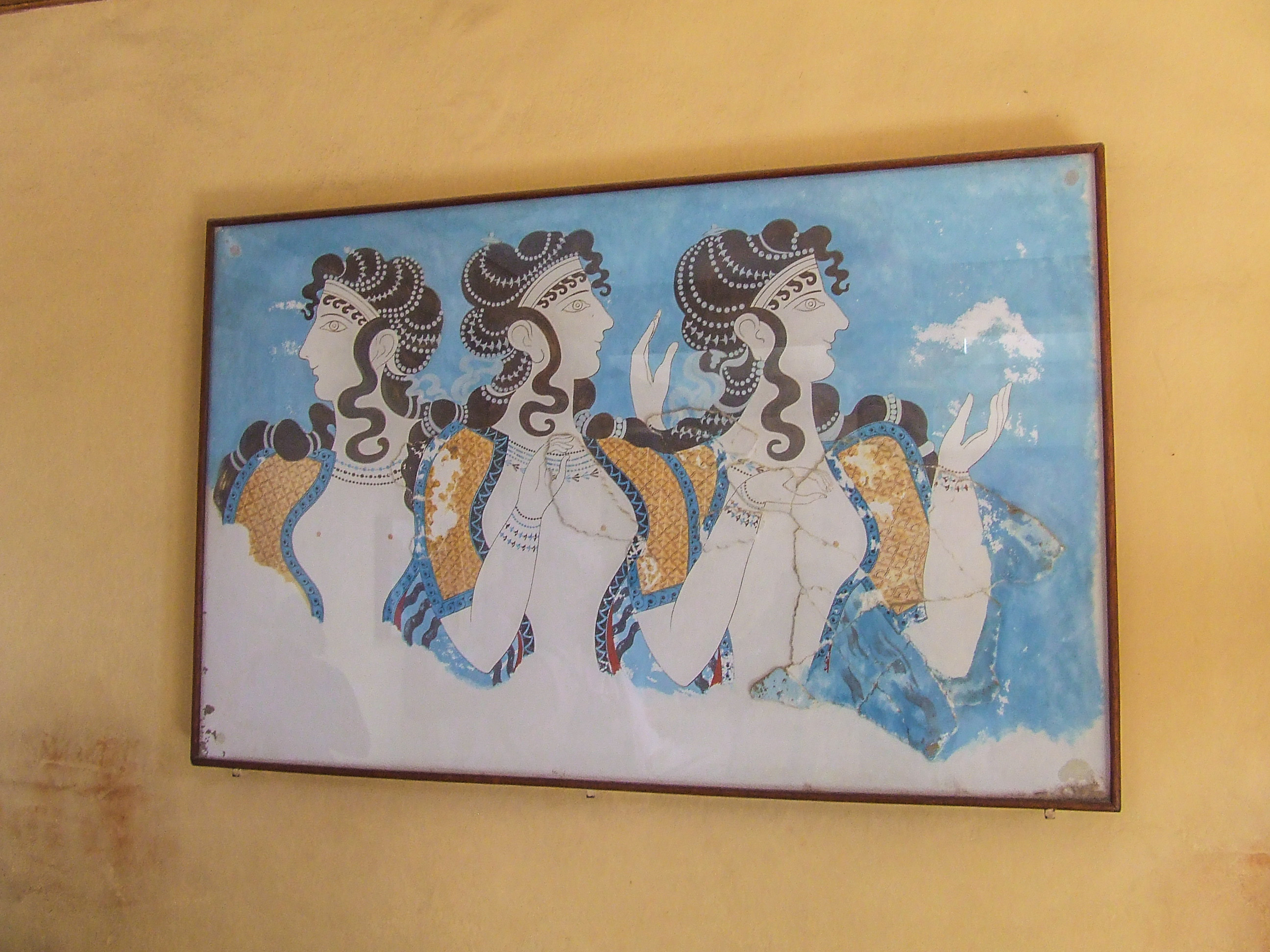 three women in profile