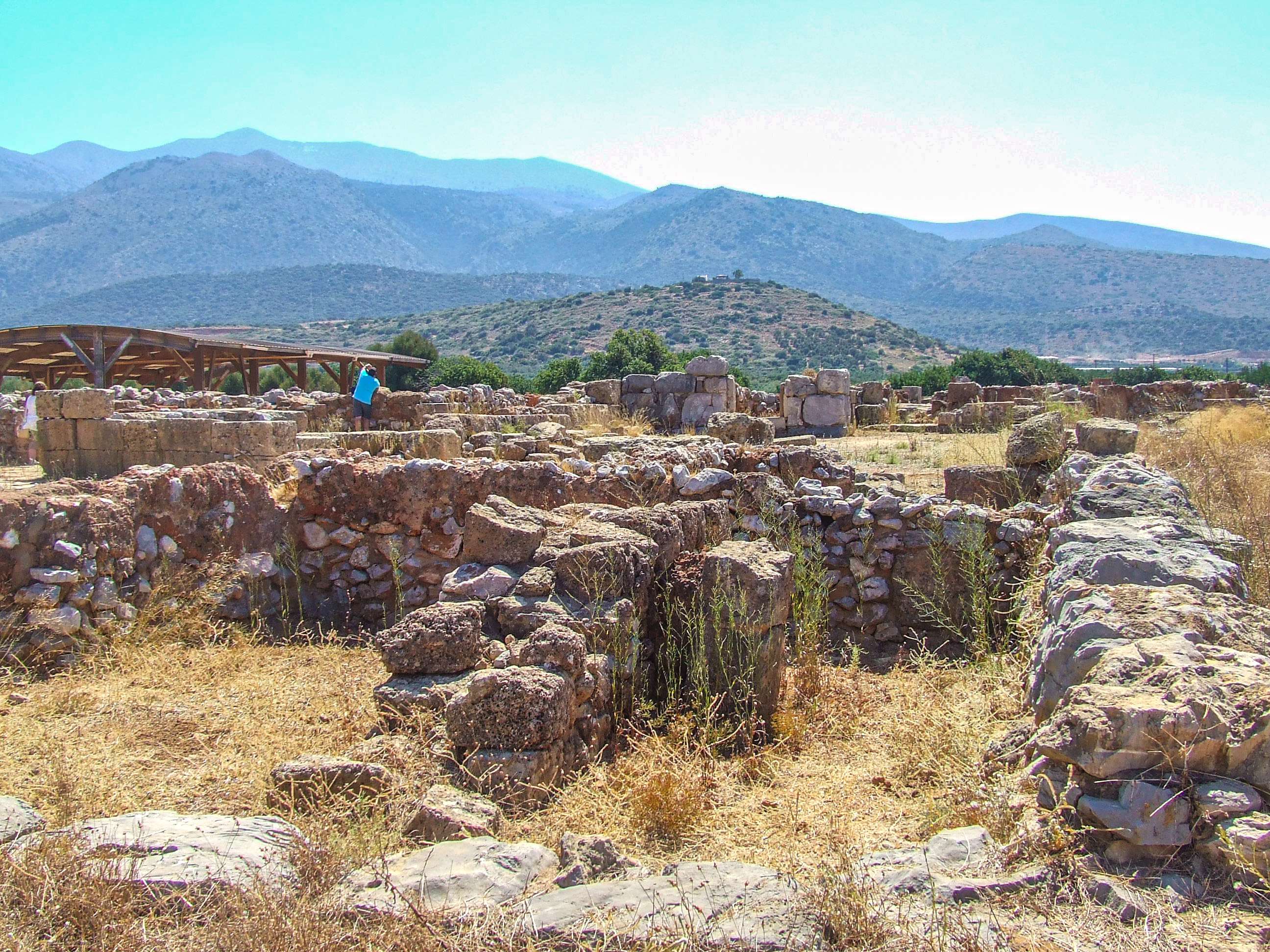weathered stone walls and foundations