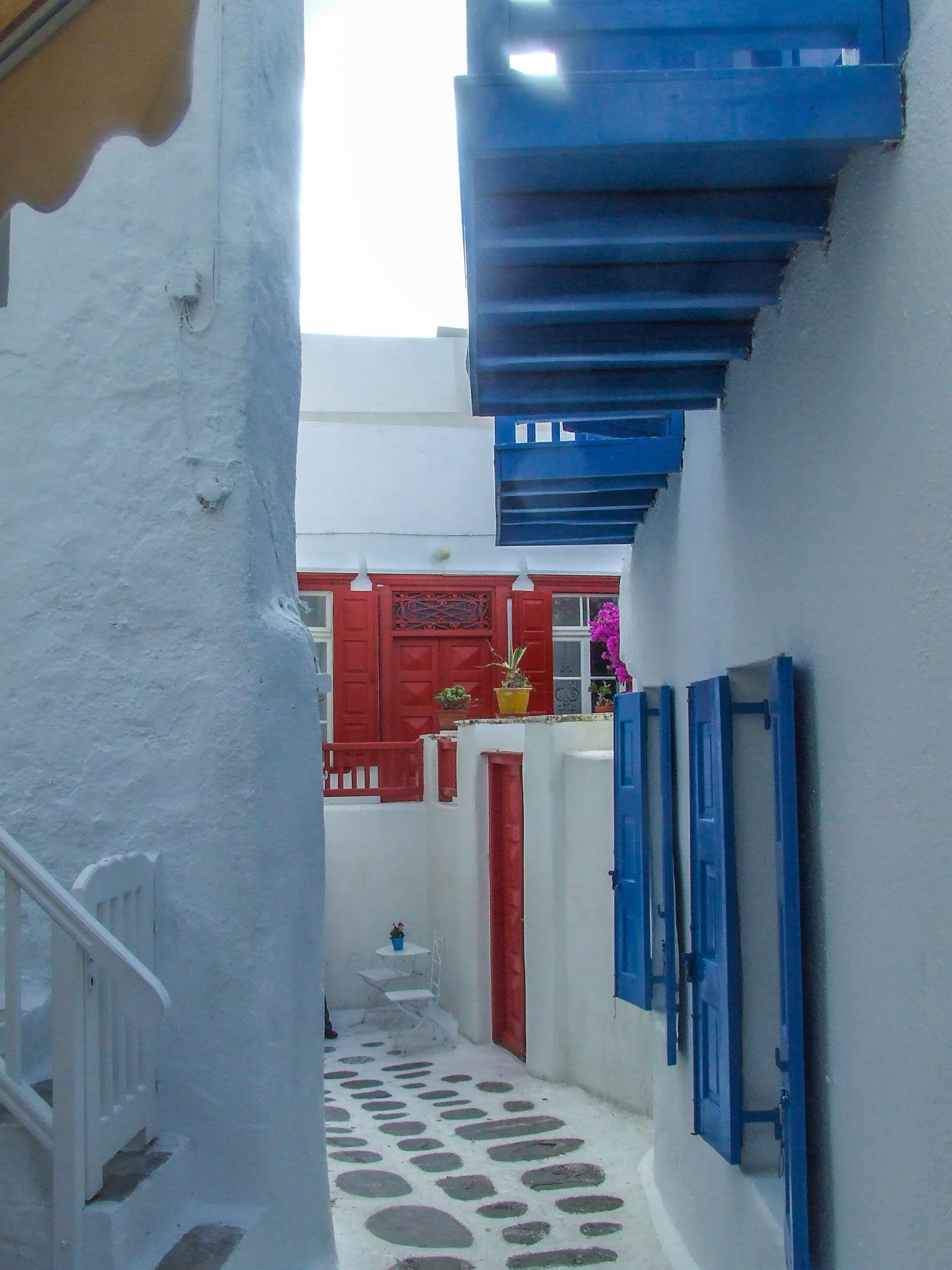 a narrow, charming alleyway