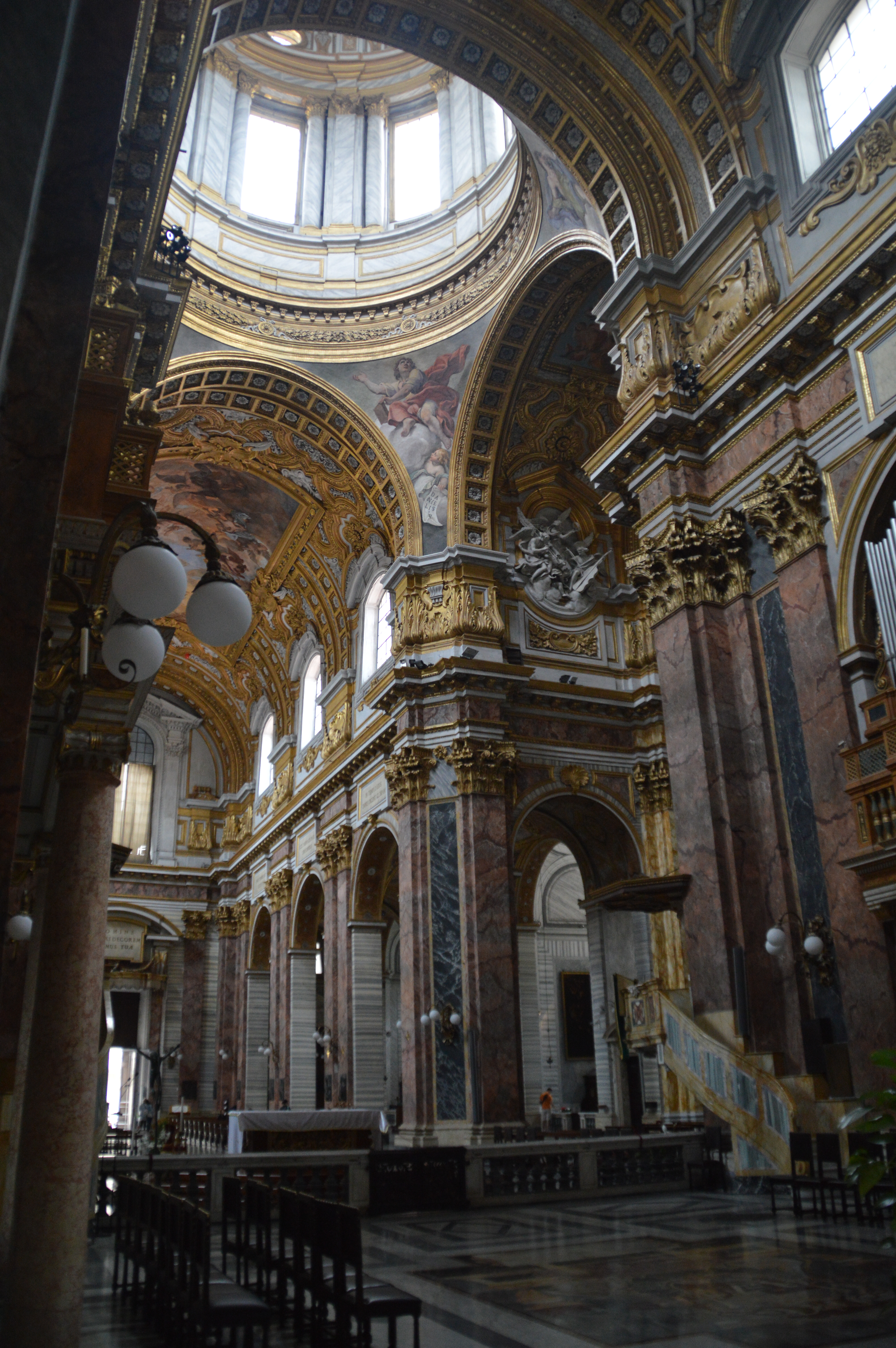 a large dome with intricate designs