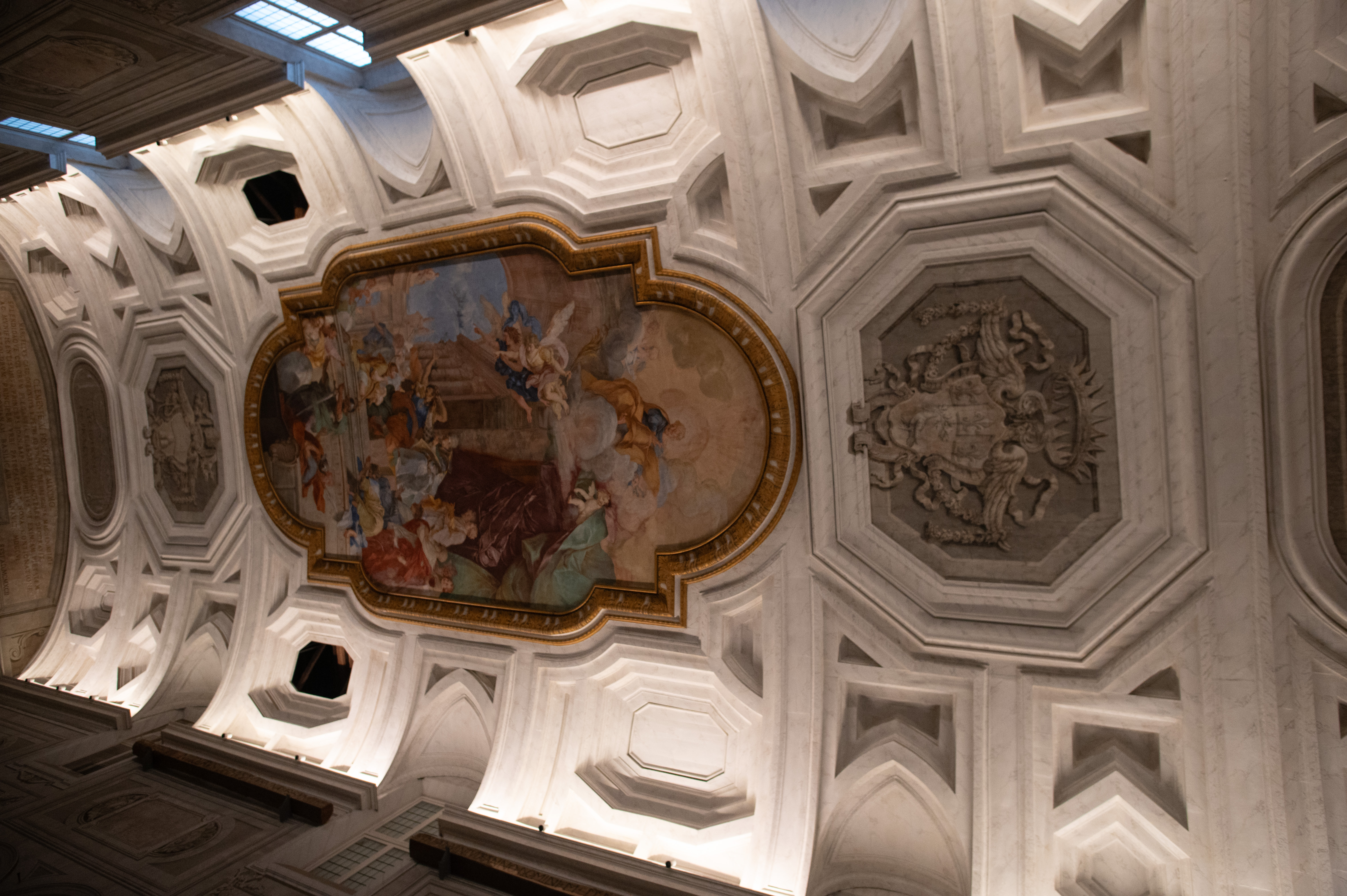 ornately decorated ceiling