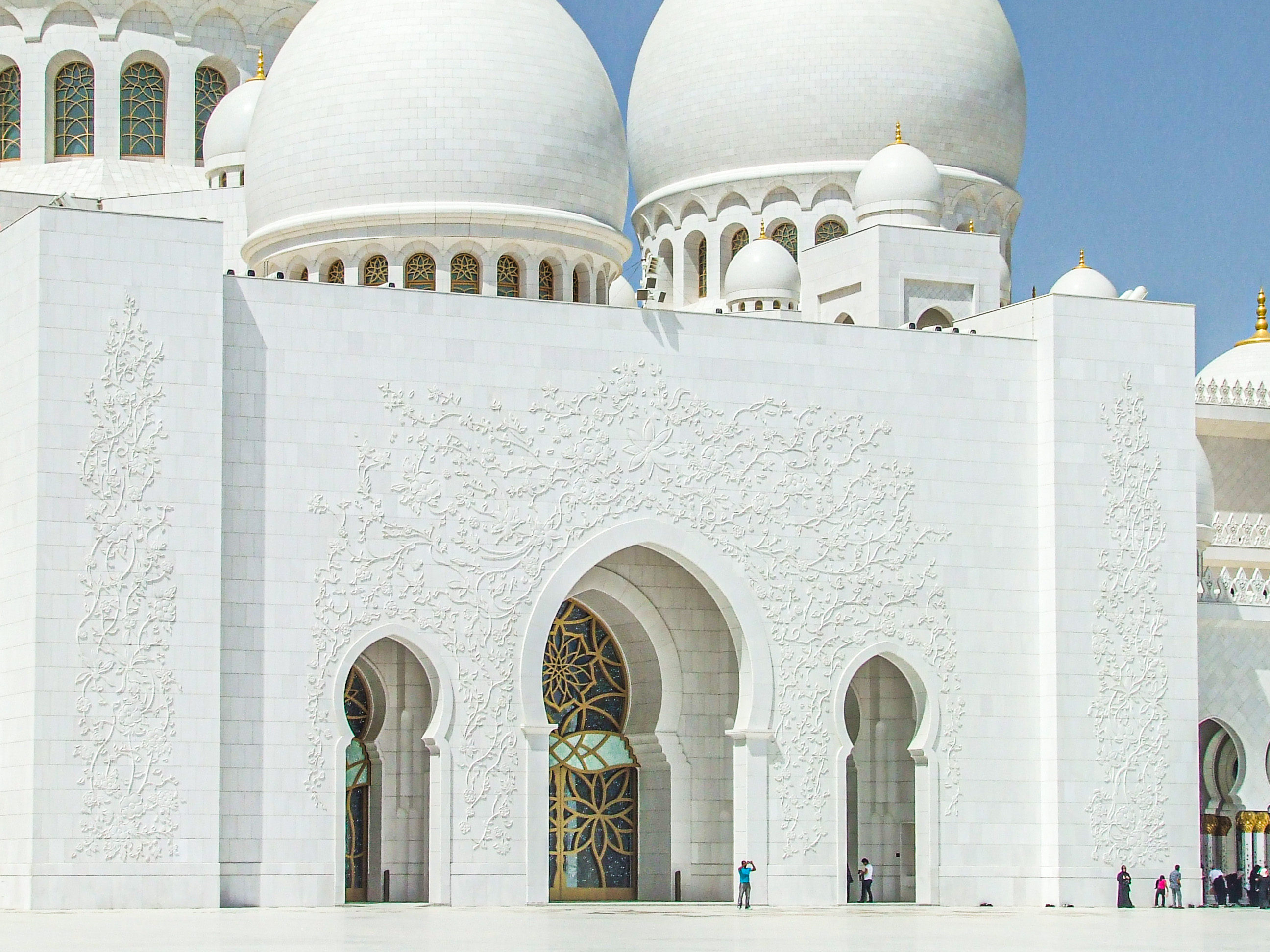 intricate floral carvings on the walls