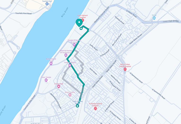 From the Railway Station to Luxor Temple Complex