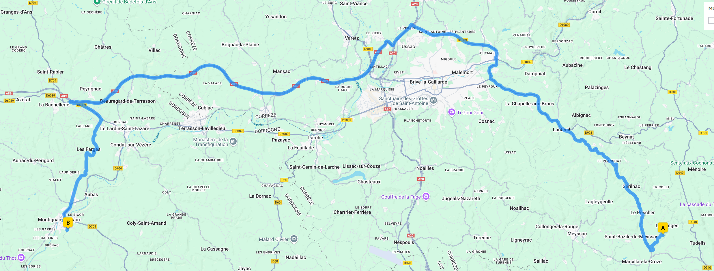 map of Lascaux