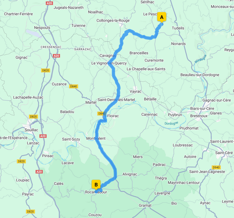 map of Rocamadour