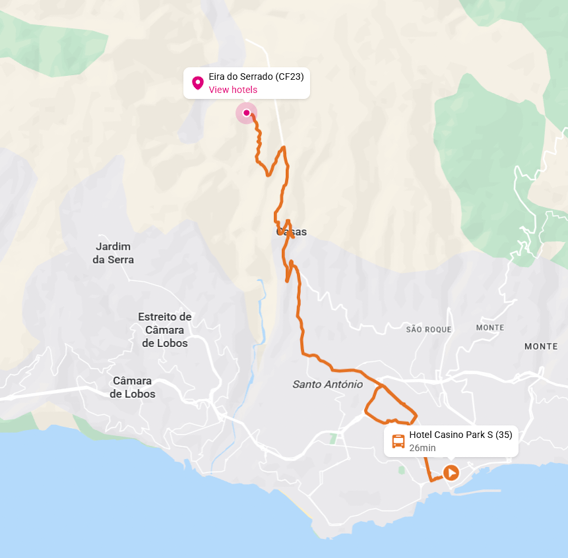 map for Eira do Serrado