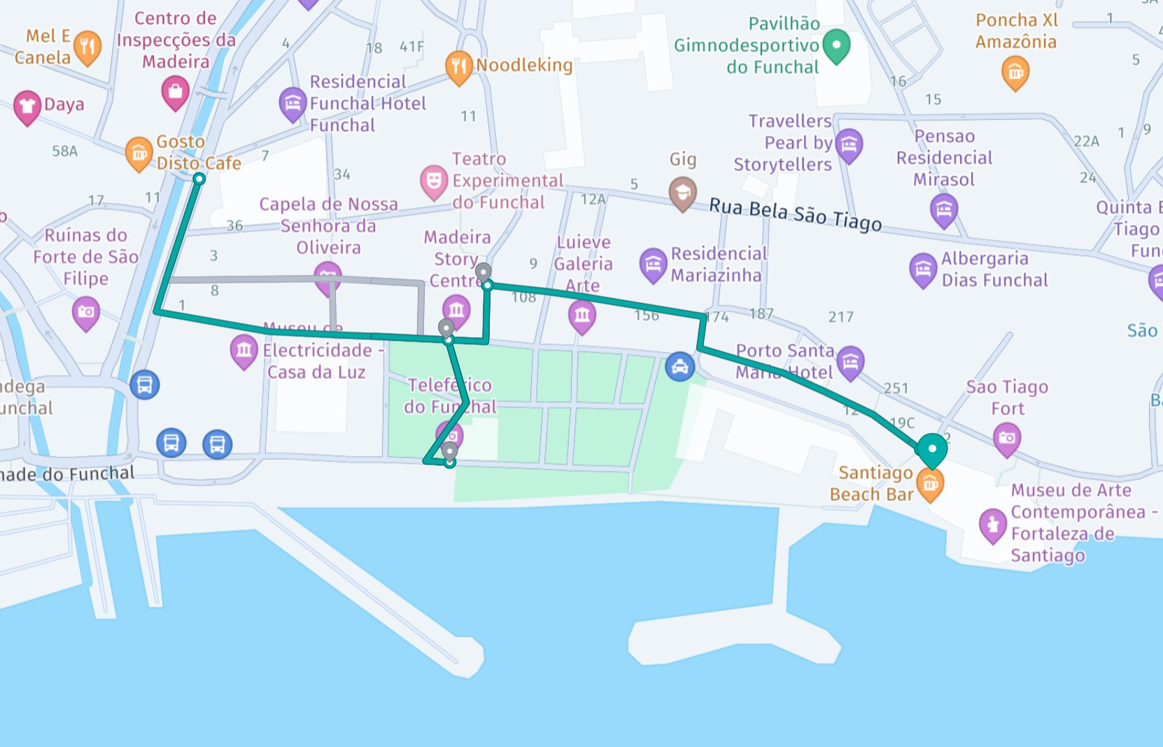 map of Rua Santa Maria