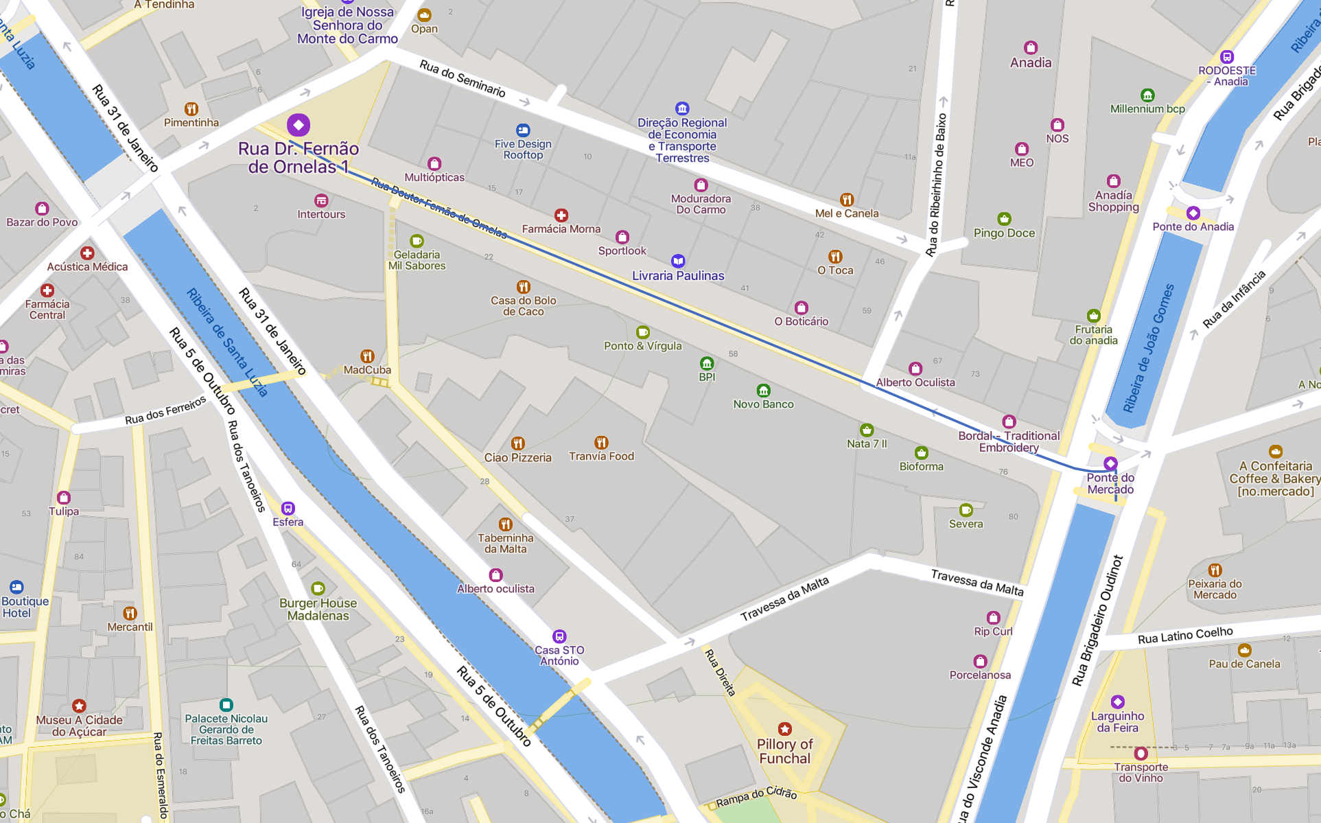 map of Santa Maria