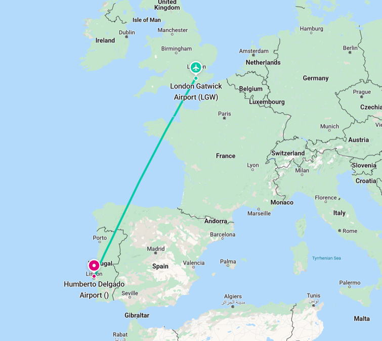 fly to Lisbon