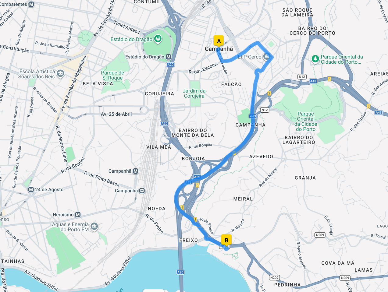 map for Pestana