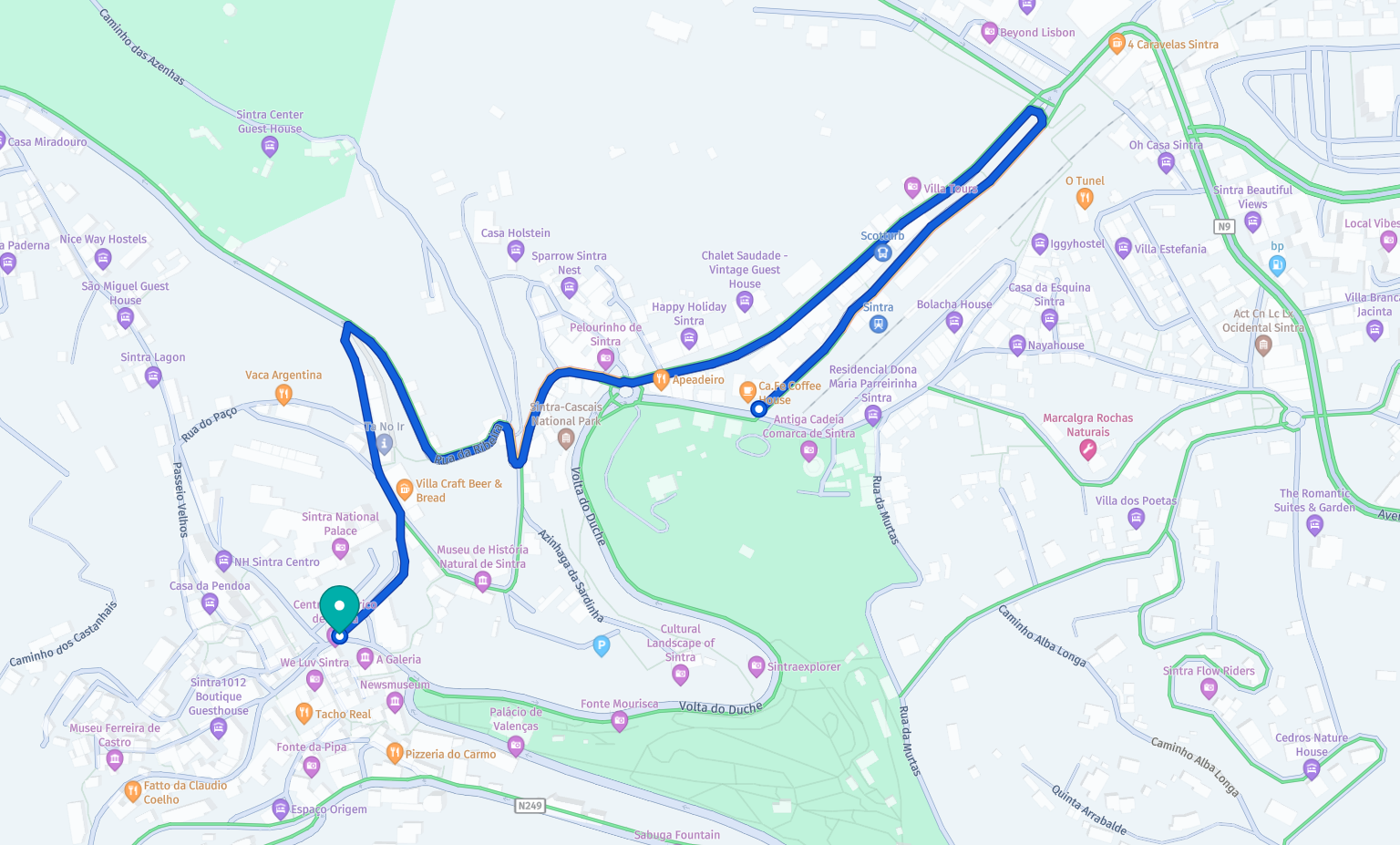 map for Palácio Nacional de Sintra