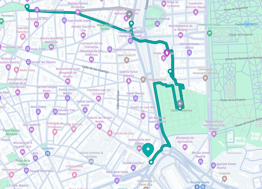 Here wego map for Art Triangle