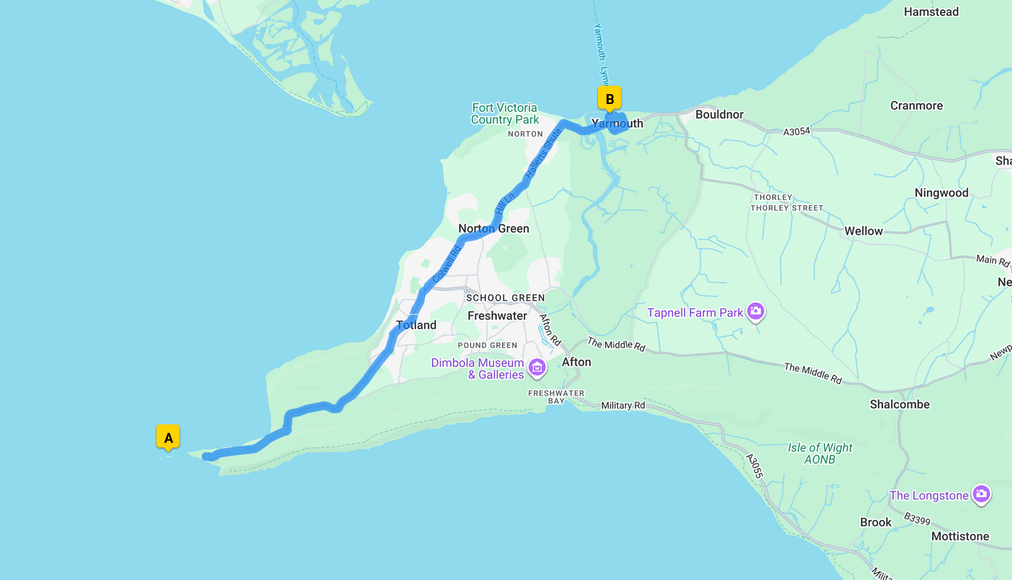 map for yarmouth